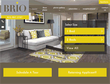 Tablet Screenshot of liveatbrio.com